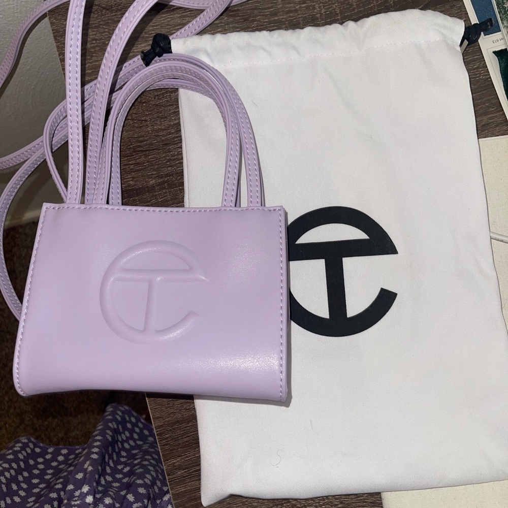 Telfar mini lavender bag